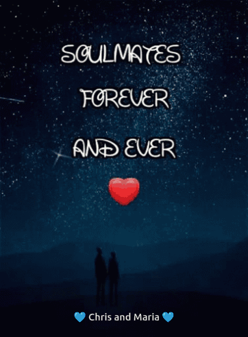 A Poster With The Words Soulmates Forever And Ever GIF