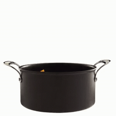 A Pot Of Vegetables With The Word Dinner Written Above It GIF