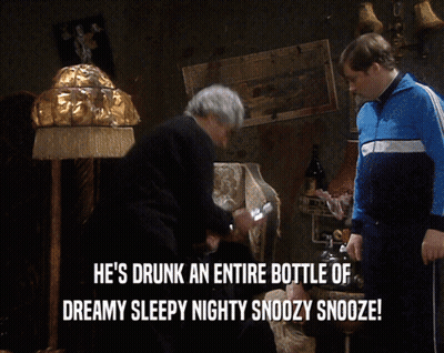 A Priest Says He 'S Drunk An Entire Bottle Of Dreamy Sleepy Nighty Snoozy Snooze GIF