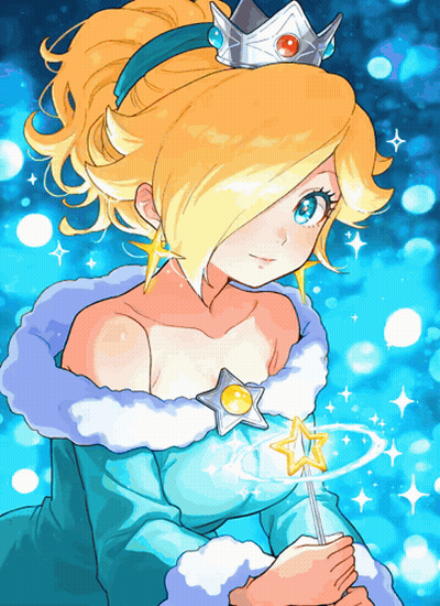 A Princess With A Crown On Her Head Is Holding A Star Wand GIF