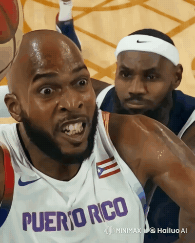 A Puerto Rico Basketball Player Making A Face GIF