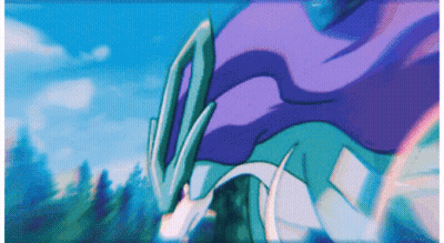 A Purple And Blue Animated Image Of A Pokemon GIF