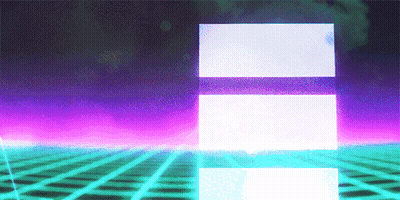 A Purple And Blue Background With A White Square In The Center GIF