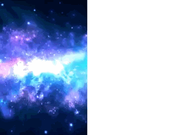 A Purple And Blue Galaxy With A Dark Background Sticker