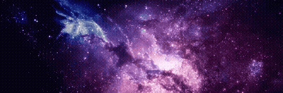 A Purple And Blue Galaxy With Many Stars GIF