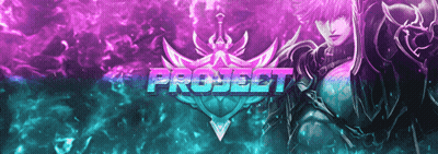 A Purple And Blue Graphic With The Word Project On It GIF
