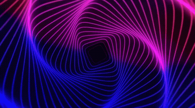 A Purple And Blue Optical Illusion Of A Tunnel GIF