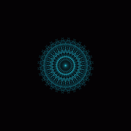 A Purple And Green Circle With A Black Background GIF