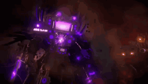 A Purple And Pink Background With A Striped Pattern And A Purple And Pink Smoke Coming Out Of It . GIF