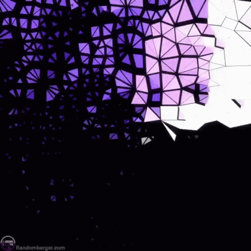 A Purple And White Geometric Pattern With Randomberger.com In The Bottom Right Corner GIF
