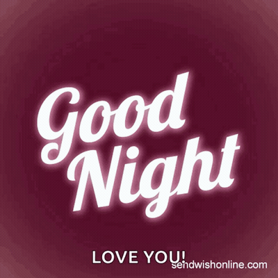 A Purple Background With A Crescent Moon And Stars Says Good Night GIF
