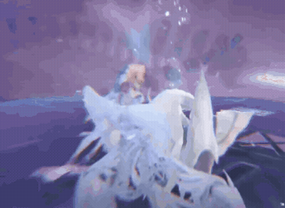 A Purple Background With A Flower In The Middle Of It GIF