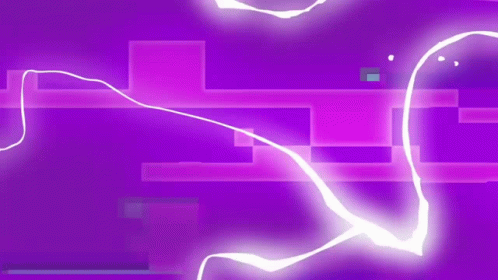 A Purple Background With A Lot Of Squares And A Lightning Bolt . GIF