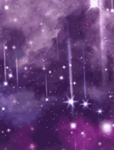 A Purple Background With A Lot Of Stars Falling Down GIF