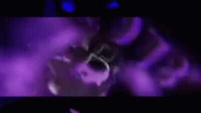A Purple Background With A Person Standing In The Middle Of It . GIF