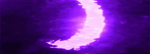 A Purple Background With A Pink Crescent Moon GIF