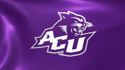 A Purple Background With A White Logo For Acu GIF