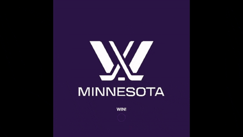 A Purple Background With A White Logo For Minnesota GIF