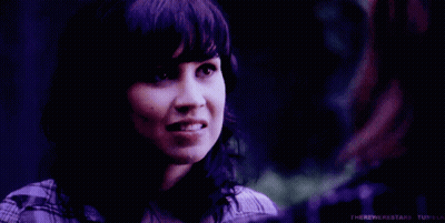 A Purple Background With A Woman And The Word Awkward In White GIF