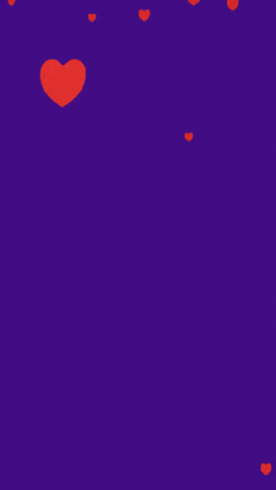 A Purple Background With Red Hearts And The Words Happy Valentine 'S Day On It GIF