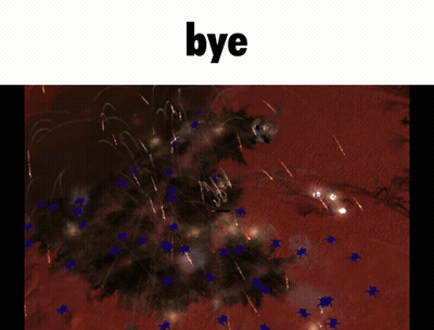 A Purple Background With The Word Bye On Top GIF