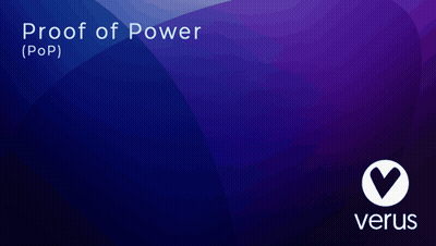 A Purple Background With The Words Proof Of Power GIF