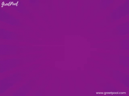 A Purple Background With The Words Thinking Of You And A White Flower GIF