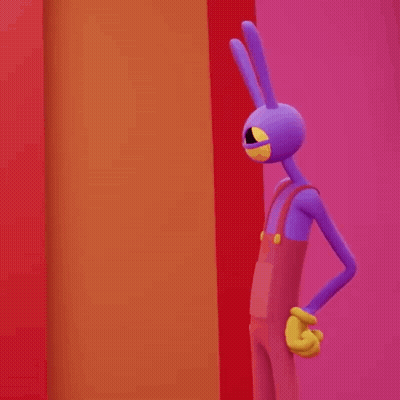 A Purple Cartoon Character With The Word Cringe On The Bottom Right GIF