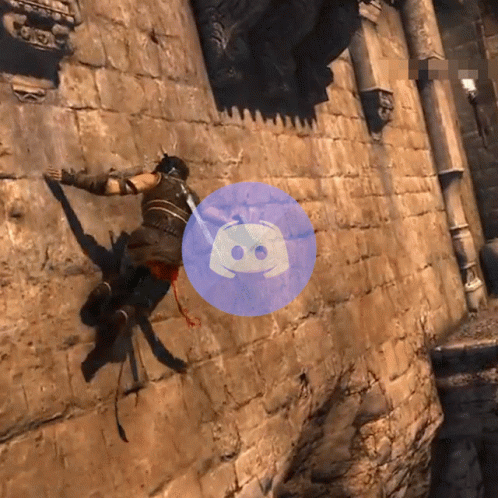 A Purple Circle With A Discord Logo In The Middle Of A Video Game GIF