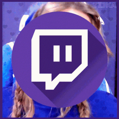 A Purple Circle With A White Twitch Logo In The Center GIF
