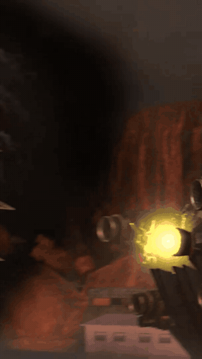 A Purple Light Is Coming Out Of A Tower GIF