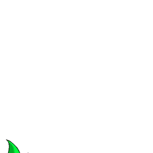 A Purple Monster With Green Horns Holds A Rocket In Its Mouth Sticker