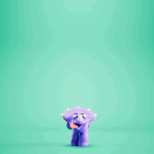 A Purple Object Is Behind A Broken Glass Screen GIF