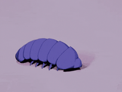 A Purple Object Is Floating In The Air With A Purple Background GIF