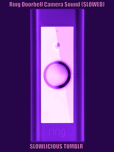 A Purple Ring Doorbell With A Purple Background GIF