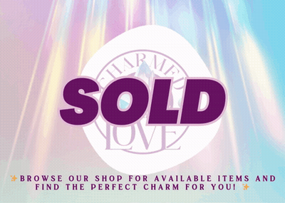 A Purple Sign That Says Sold On A Blue Background GIF