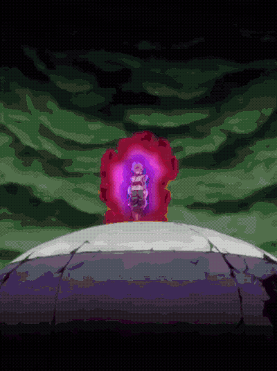 A Purple Sphere With A Purple Light Coming Out Of It In The Middle GIF