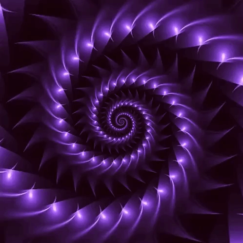 A Purple Swirl That Looks Like A Glowing Spiral GIF