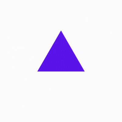 A Purple Triangle With A White Letter A On It GIF