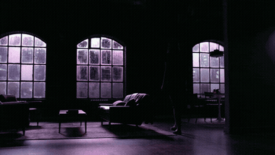 A Purple Window With A Picture Of A Butterfly On It GIF