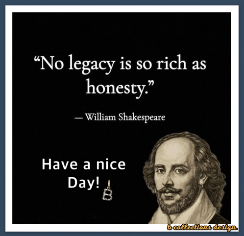 A Quote From William Shakespeare That Says Have A Nice Day GIF