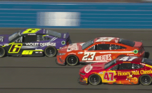 A Race Car Has The Number 23 On The Side GIF