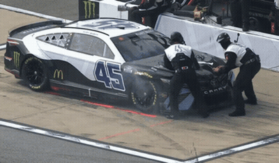 A Race Car Has The Number 45 On It GIF