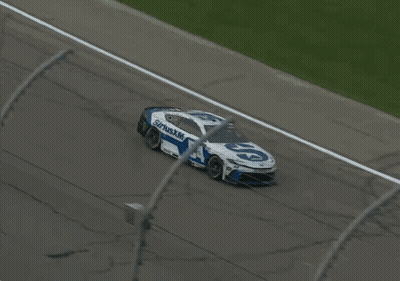 A Race Car With Siriusxm 54 On The Side Of It GIF