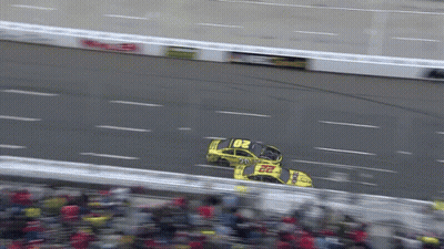 A Race Car With The Number 22 On The Side Of It GIF