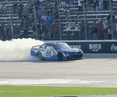 A Race Car With The Number 88 On The Front GIF