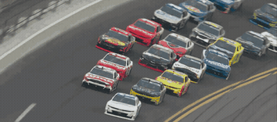 A Race Car With The Word Day On The Side Of It GIF