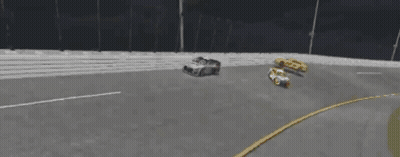 A Race Track With A Rolex Sign On The Side Of It GIF