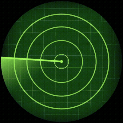 A Radar Screen With A Man In The Center GIF