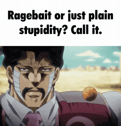 A Ragebait Or Just Plain Stupidity ? Call It GIF
